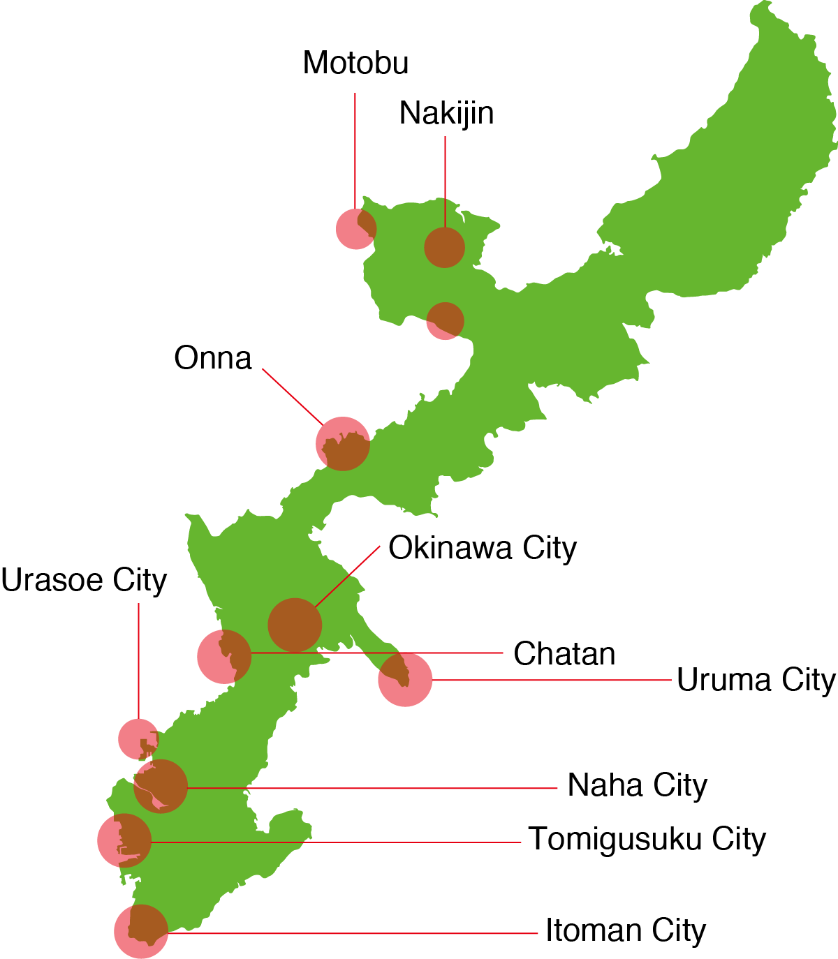 OKINAWA MAP TRAVEL SPOT